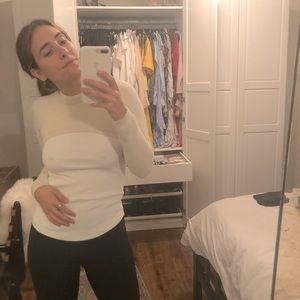 Zara cropped long sleeve sweater